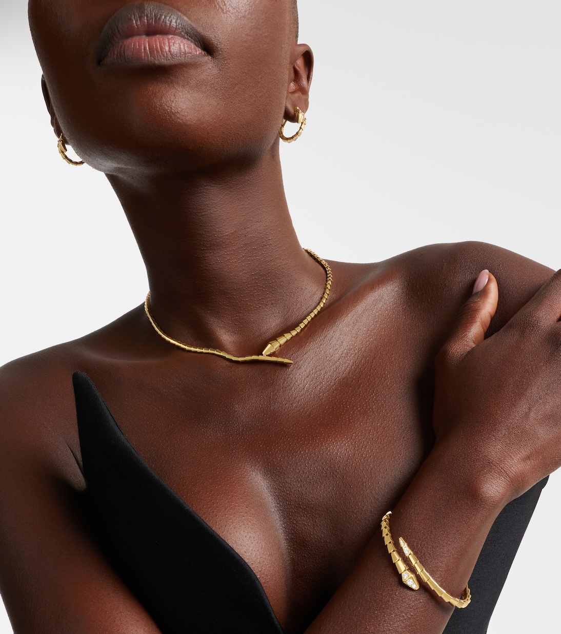 Halskette Serpenti Viper aus 18kt Gelbgold (750/1000) | Bvlgari