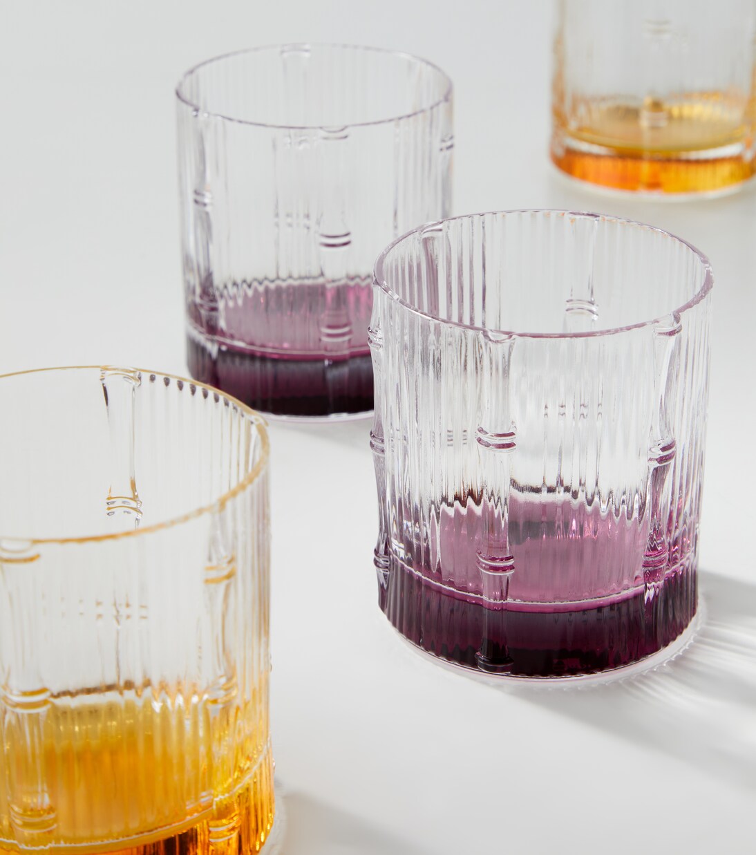 Set de 2 verres tumbler Bamboo en cristal | La DoubleJ