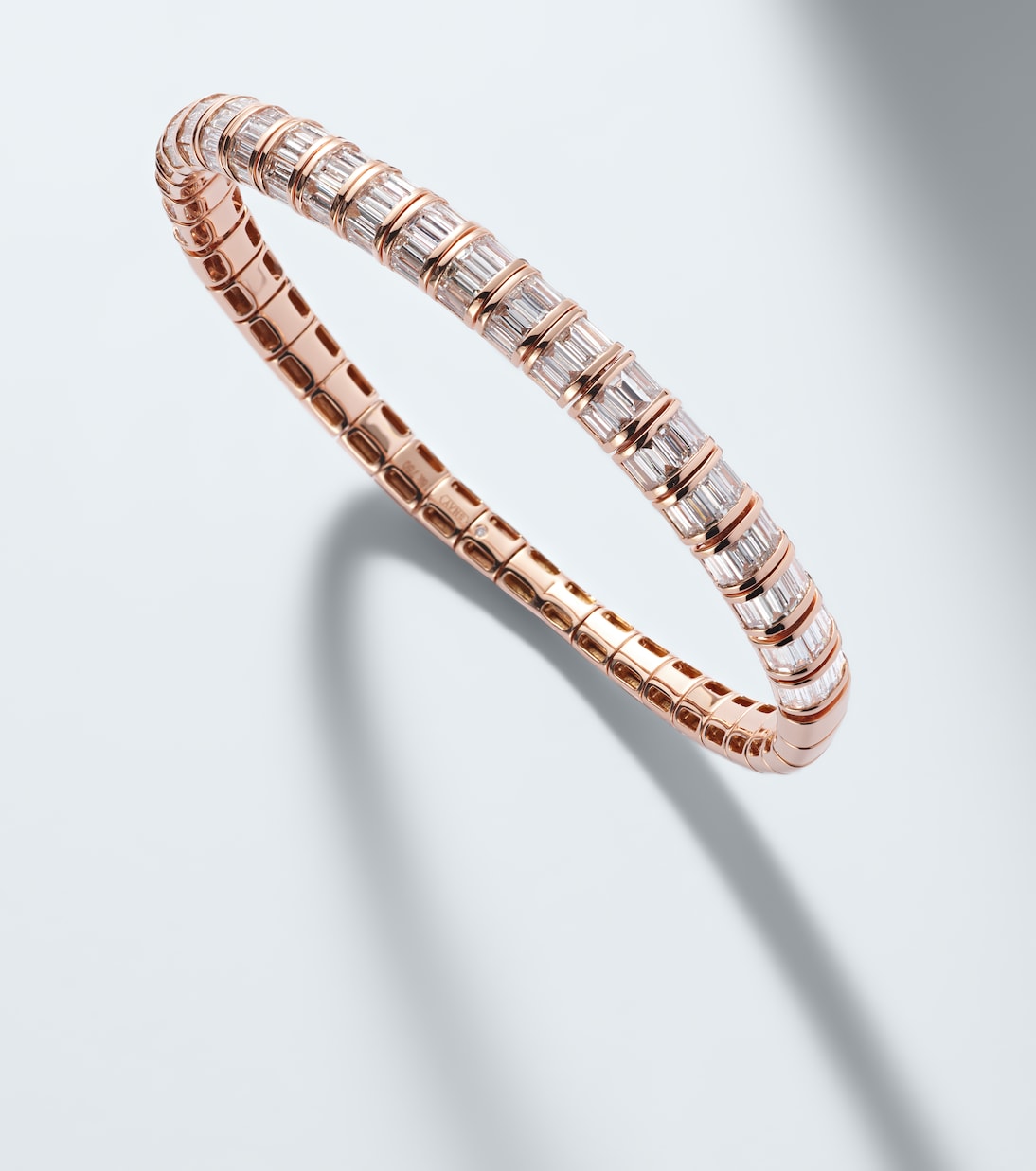 Bracciale in oro rosa 18kt con diamanti | Shay Jewelry