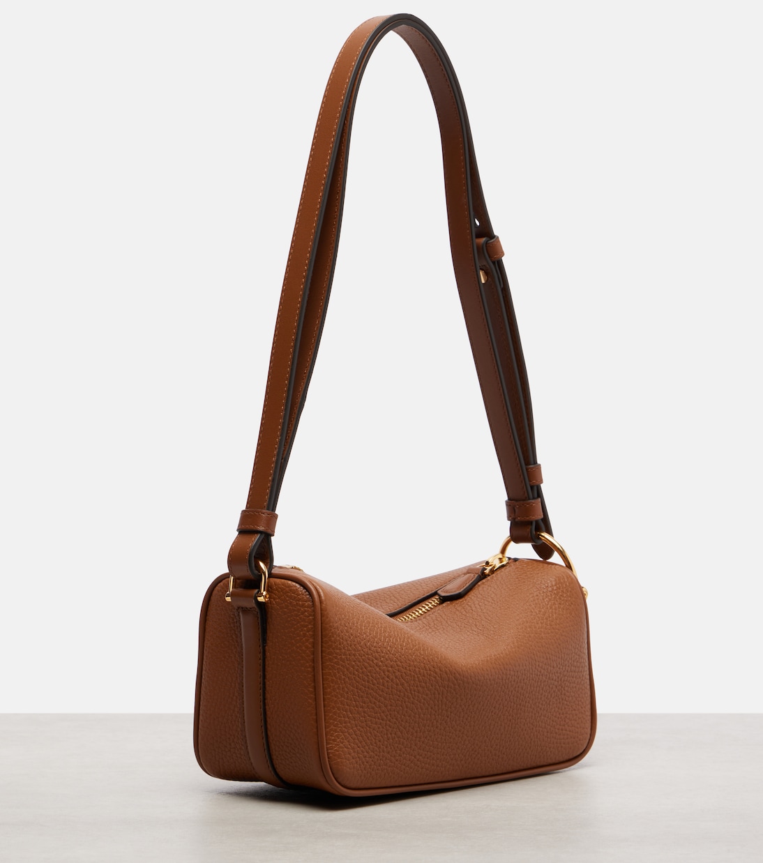 Schultertasche Half Horsebit Small aus Leder | Gucci