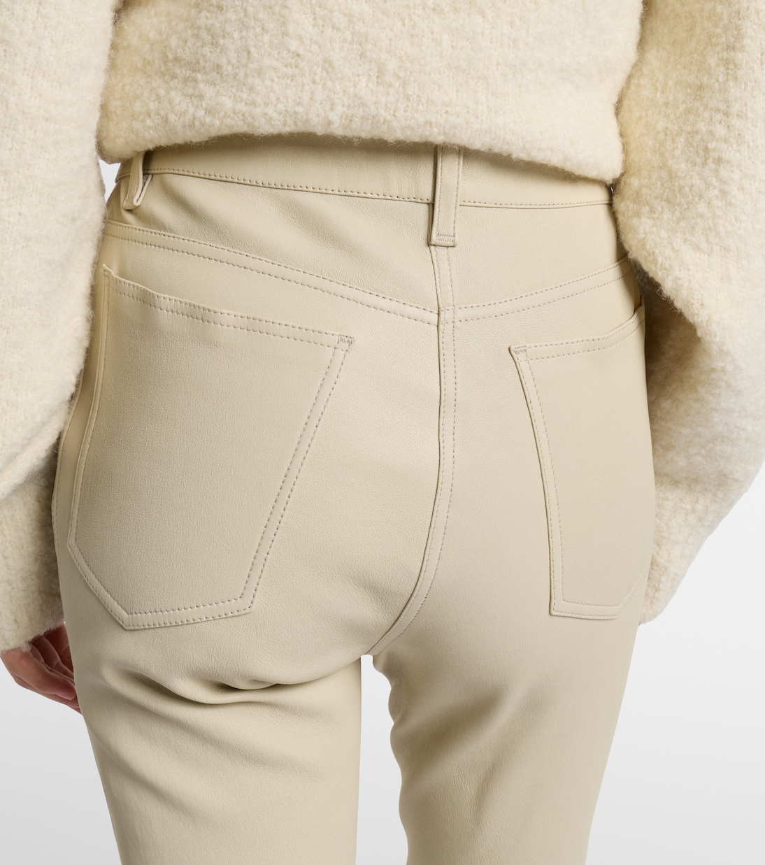 Pantalon bootcut en cuir | Joseph