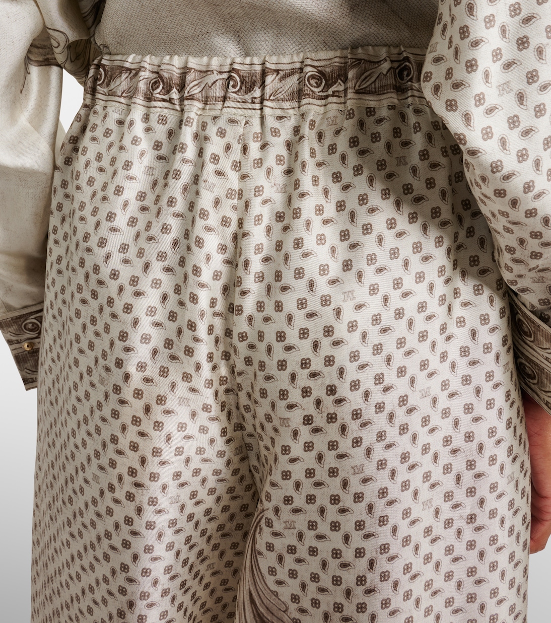 Weite Hose Rive aus Seidensatin | Max Mara