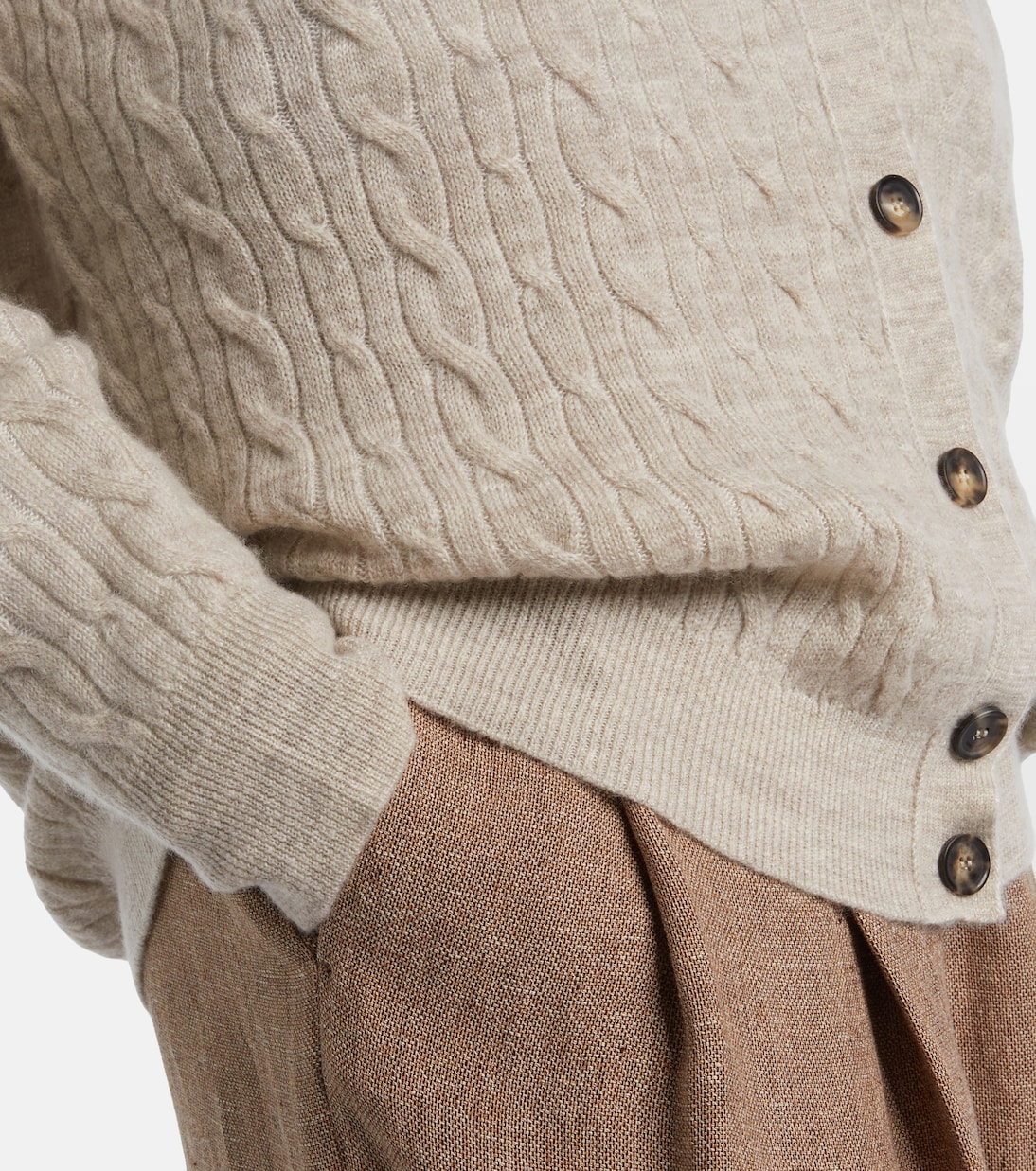 Cardigan Walnut aus Wolle, Kaschmir und Seide | Loro Piana