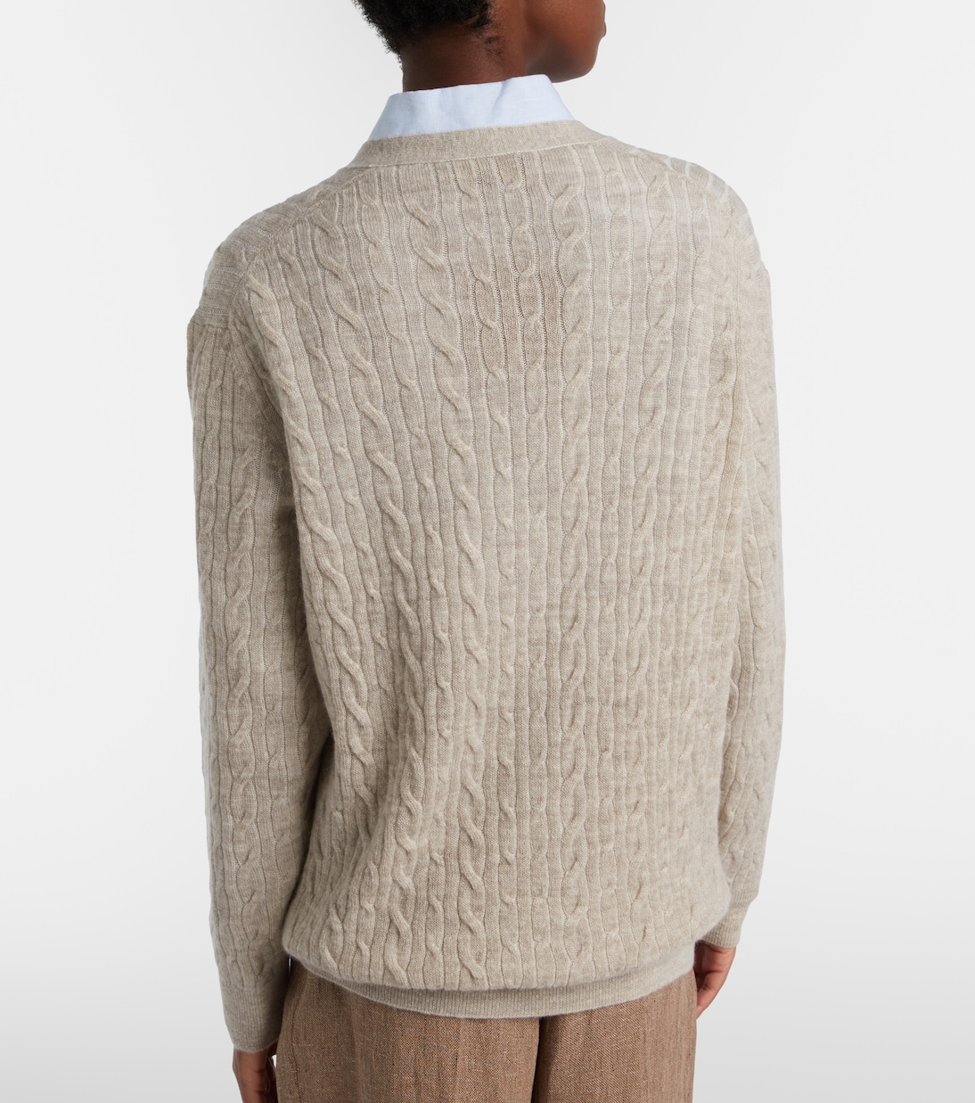 Cardigan Walnut aus Wolle, Kaschmir und Seide | Loro Piana