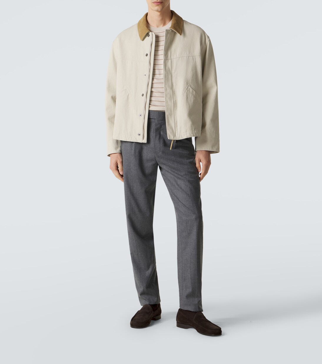 Striped silk T-shirt | Lardini