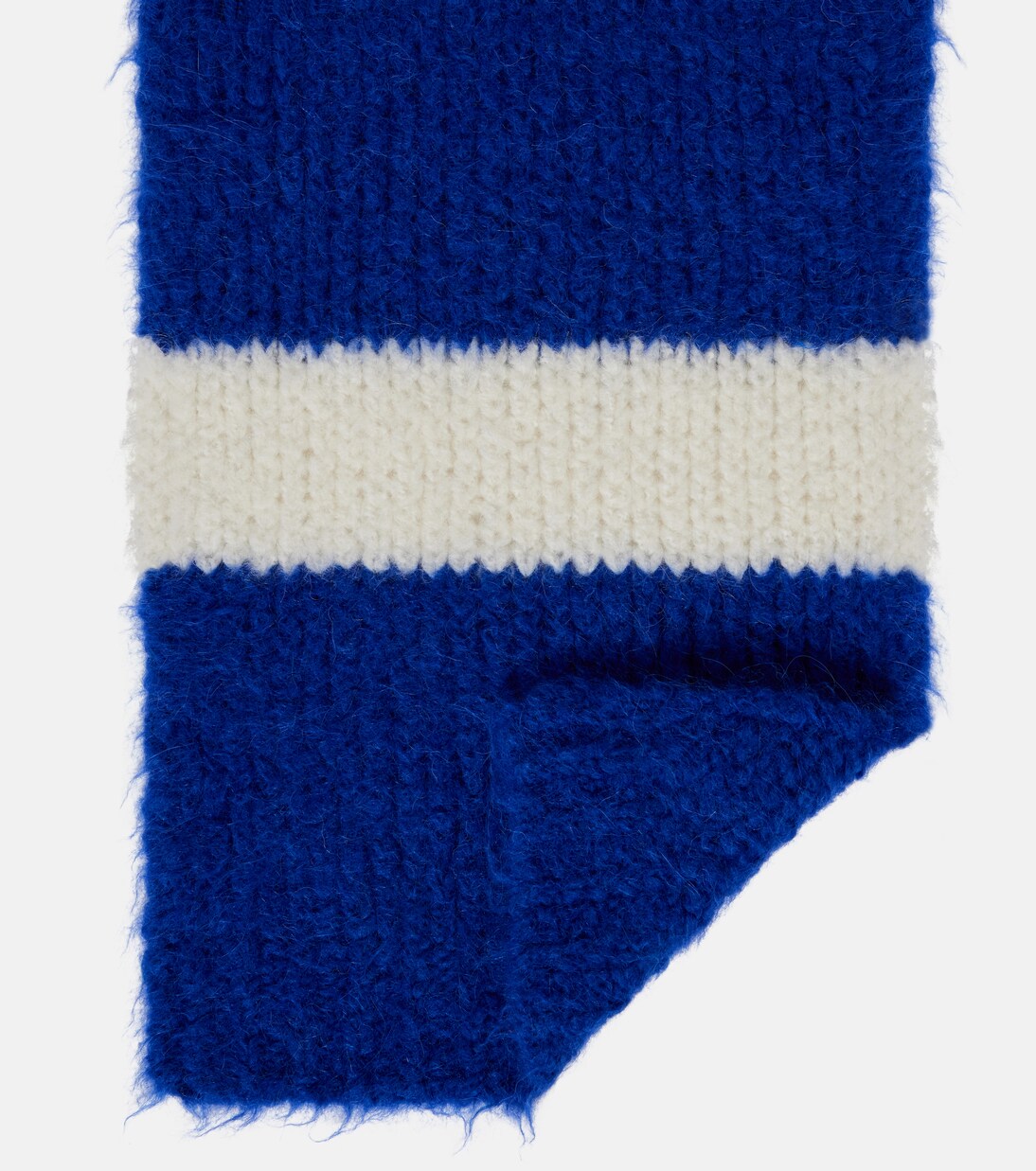 Striped alpaca-blend scarf | JW Anderson