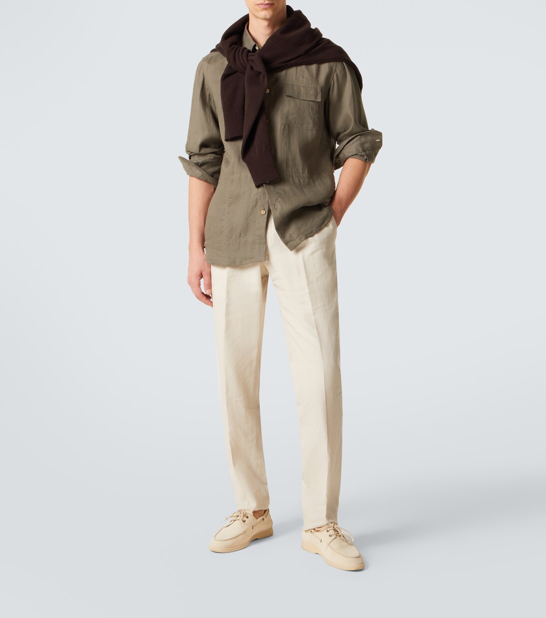 Hemd aus Leinen | Kiton