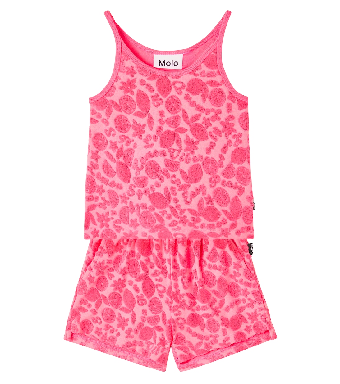 코튼 블렌드 테리 탑 & 쇼츠 세트 | Molo