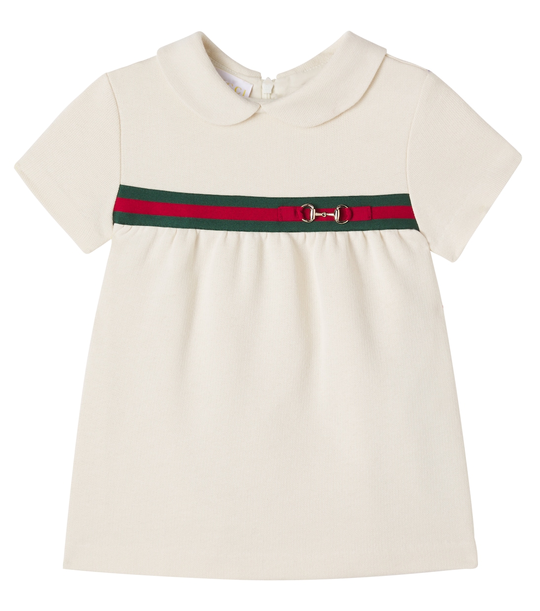 Abito Horsebit Web Stripe in cotone | Gucci Kids