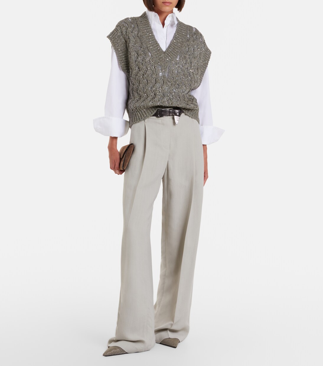 Monili wide-leg pants | Brunello Cucinelli