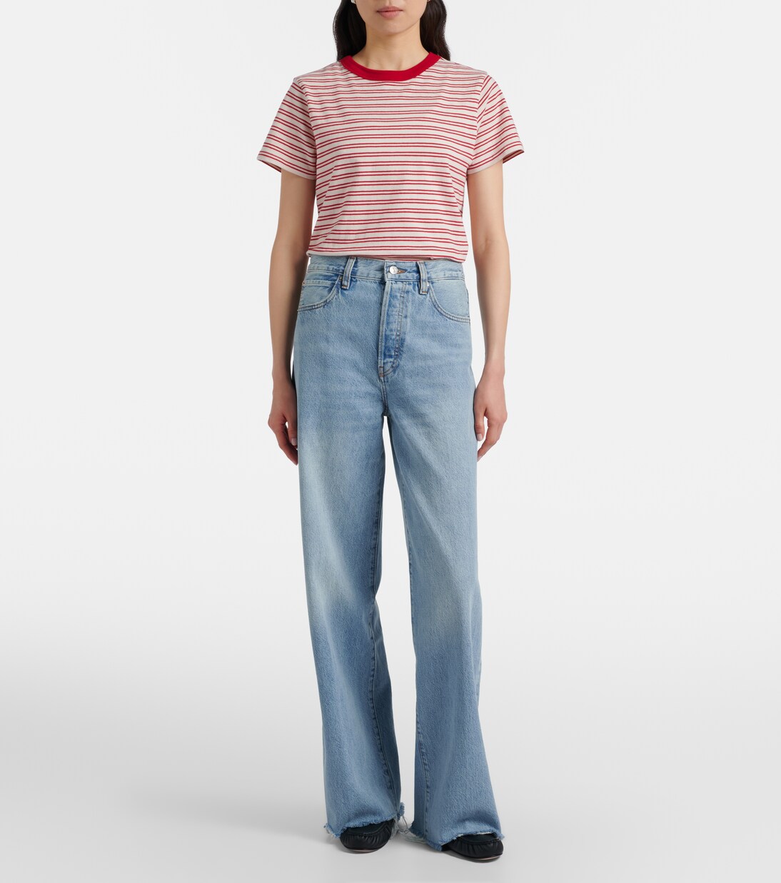 The Collegiate wide-leg jeans | Frame