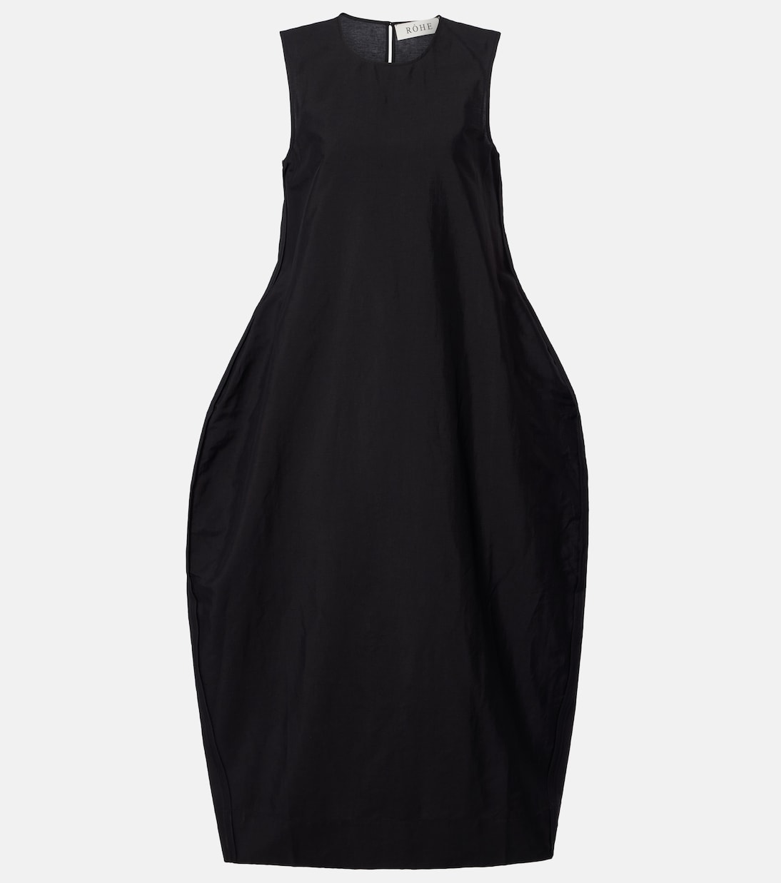 Linen and silk-blend midi dress | Róhe