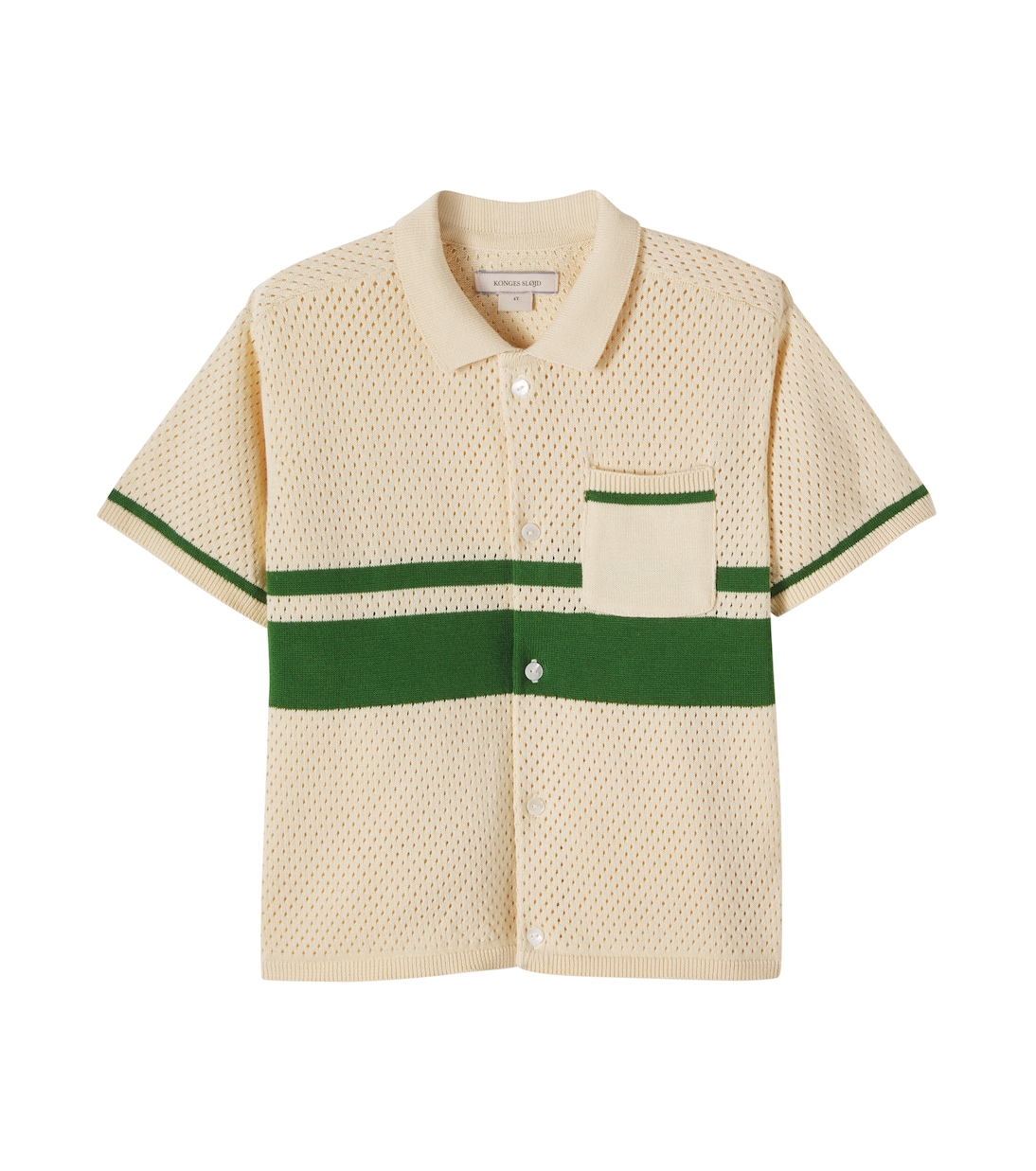 Hai knitted striped cotton shirt | Konges Sløjd