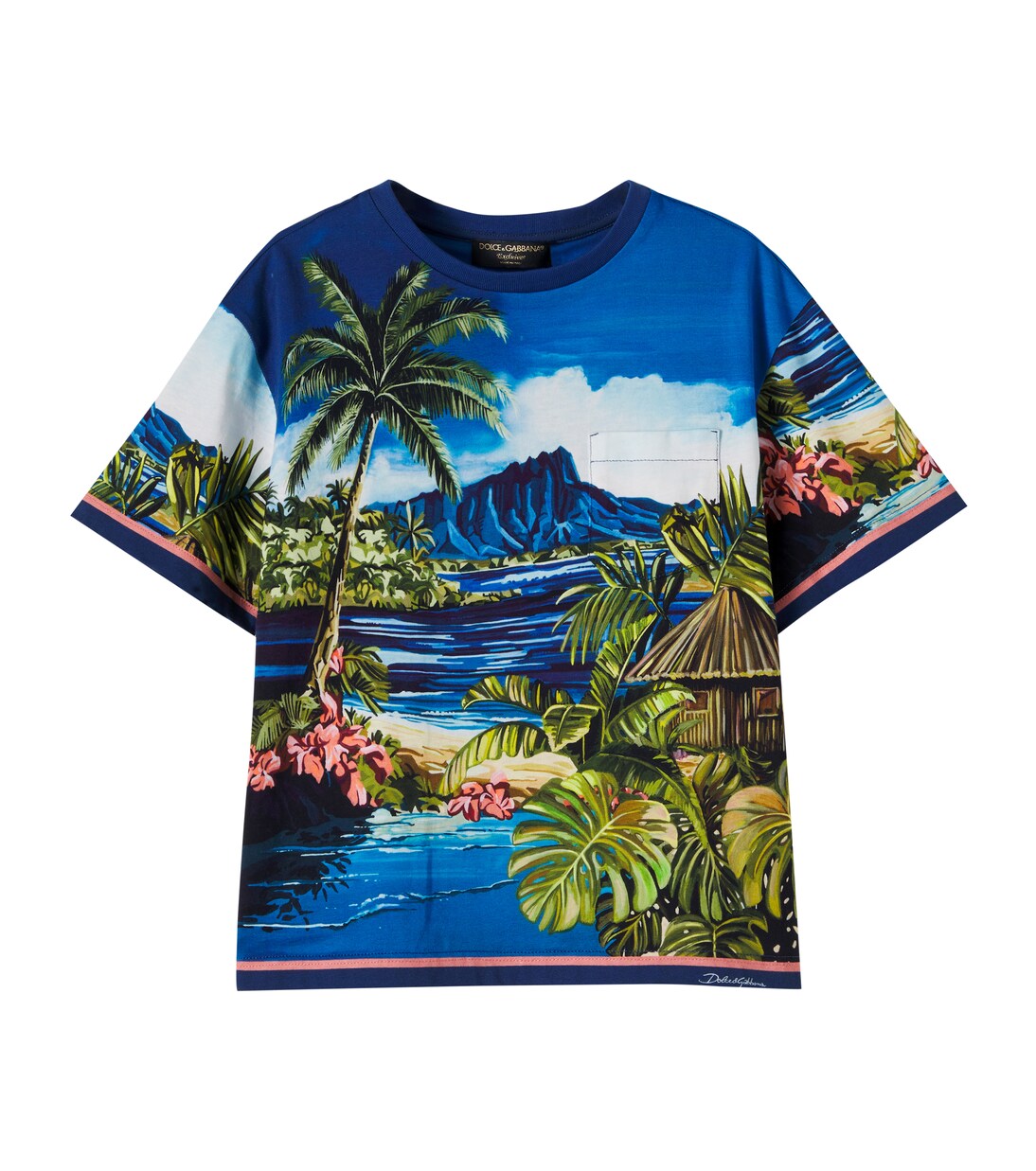 Printed cotton jersey T-shirt | Dolce&Gabbana Kids