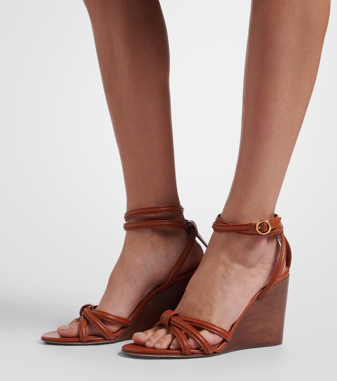 Leather wedge sandals | Gianvito Rossi