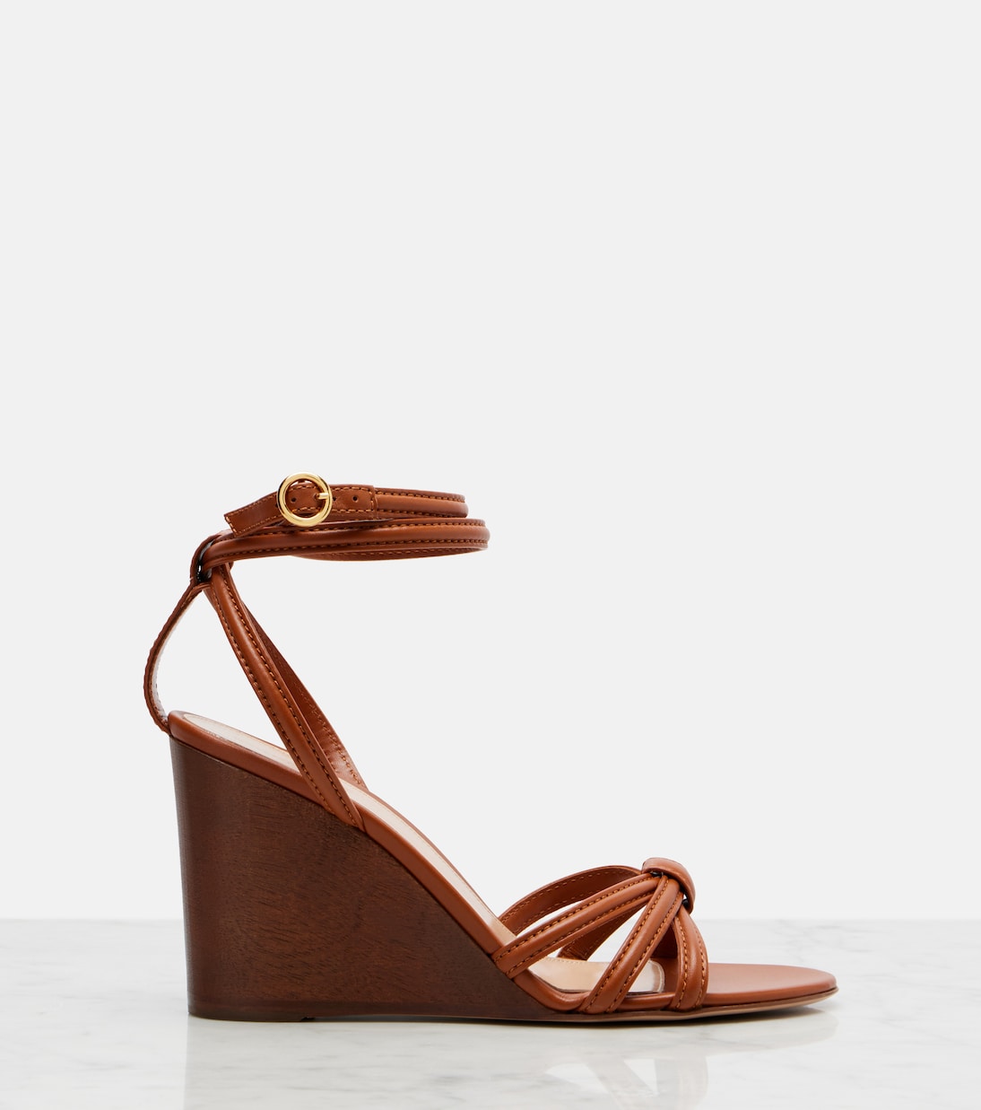 Leather wedge sandals | Gianvito Rossi