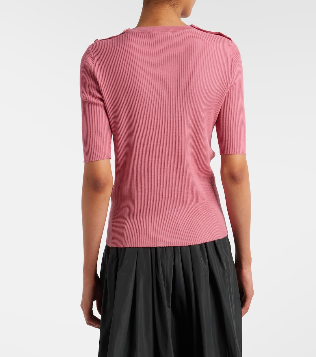 Ribbed-knit wool top | 'S Max Mara
