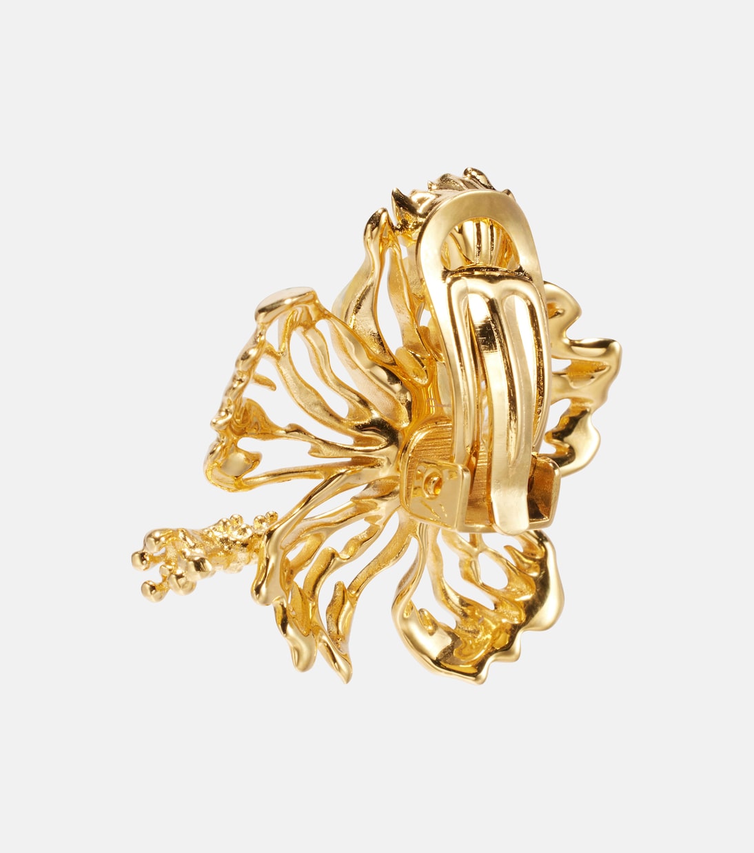 Hibiscus clip-on earrings | Oscar de la Renta