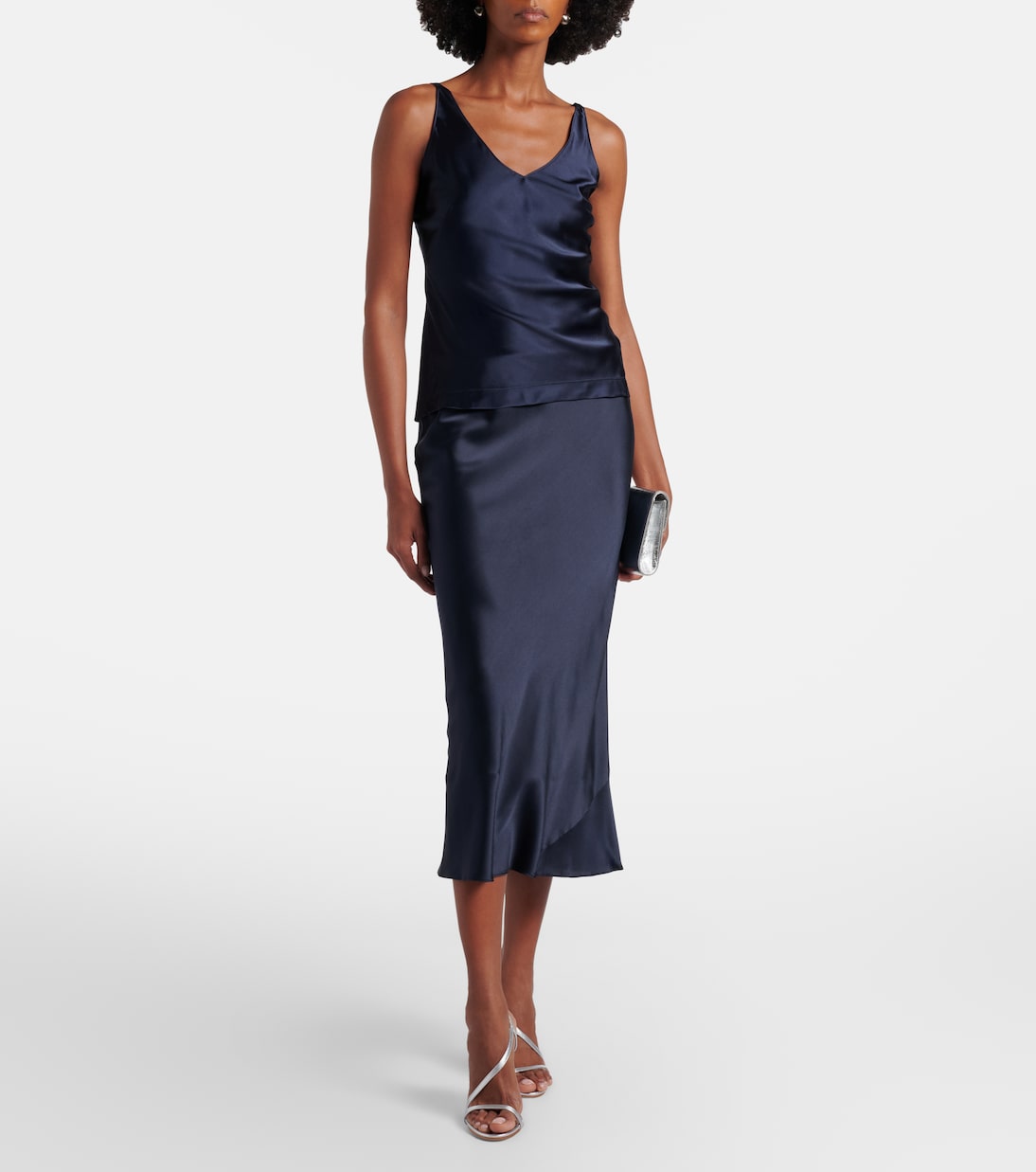 Sense Of Shine silk-blend satin slip skirt | Dorothee Schumacher