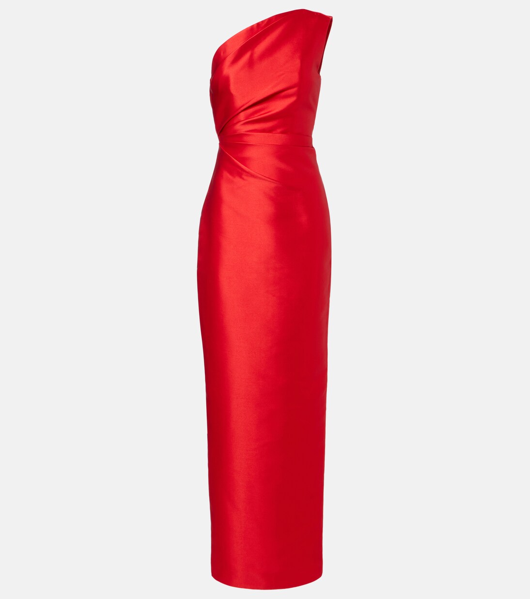 Kira One-Shoulder-Maxikleid aus Satin | Solace London
