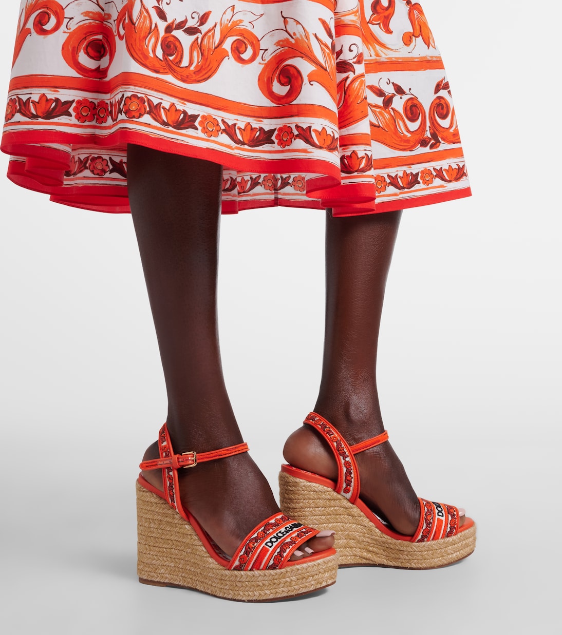 Floral embroidered espadrille wedges | Dolce&Gabbana