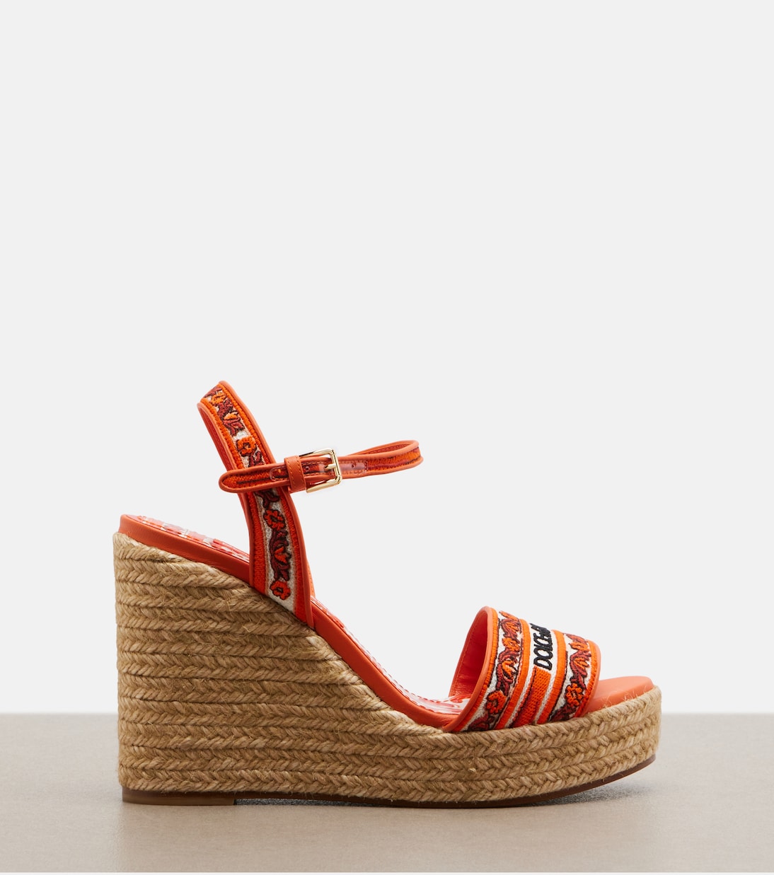 Floral embroidered espadrille wedges | Dolce&Gabbana