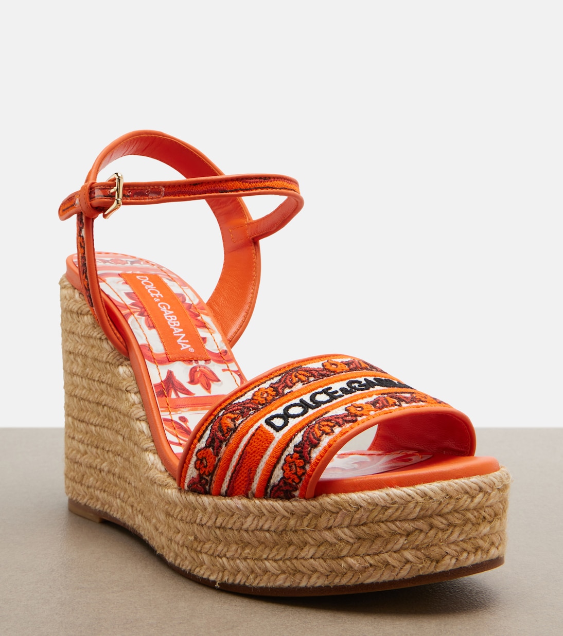Floral embroidered espadrille wedges | Dolce&Gabbana