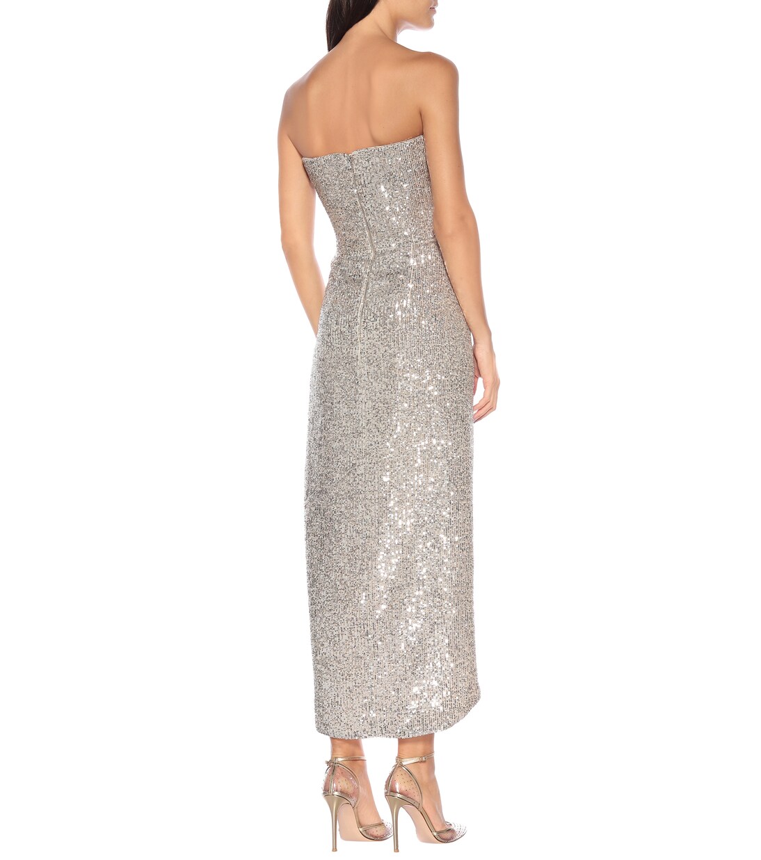 Midikleid mit Pailletten | Rasario