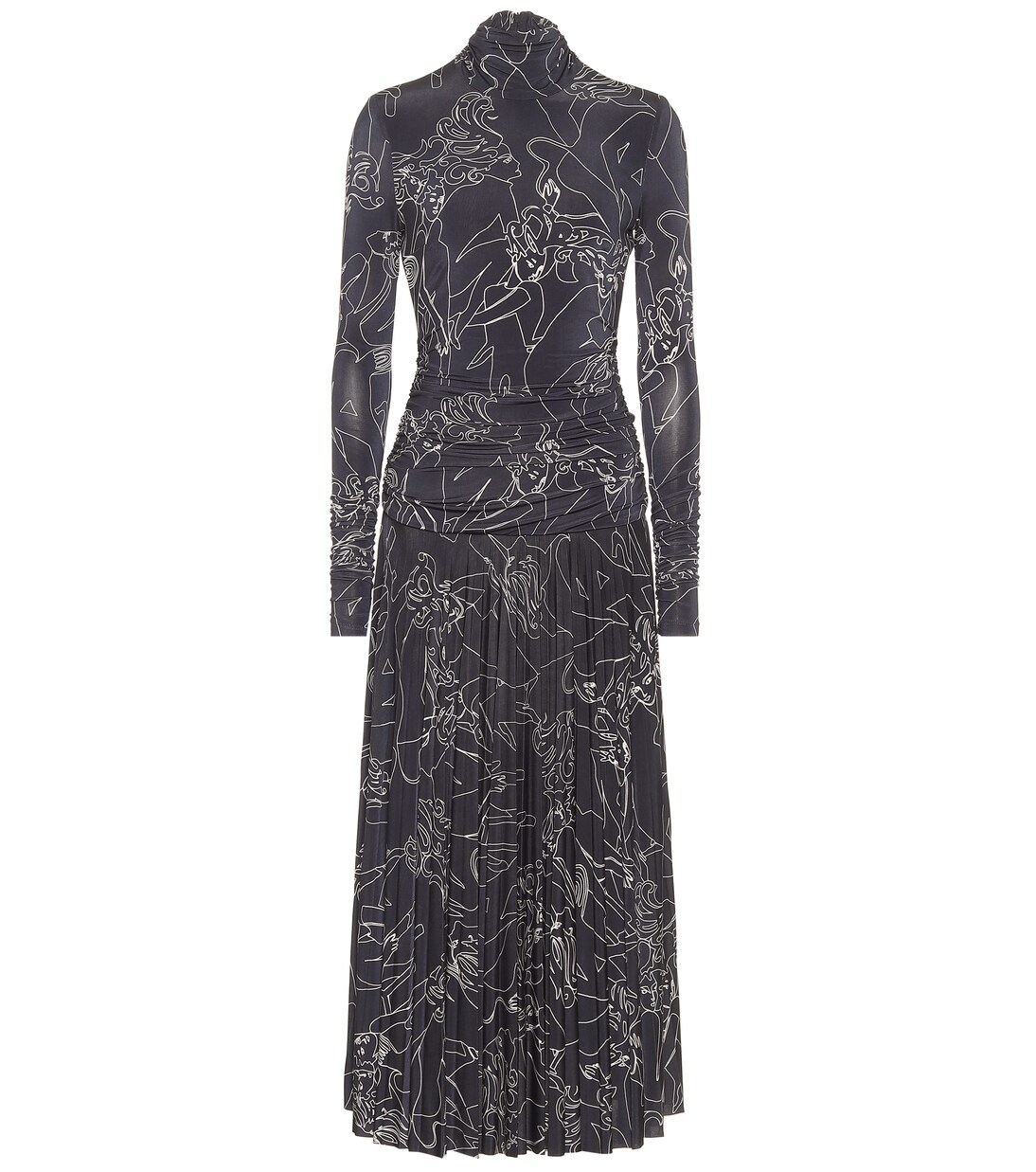 Robe midi imprimée | Victoria Victoria Beckham