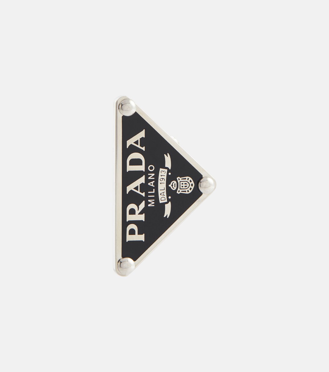 Logo clip-on single earring | Prada