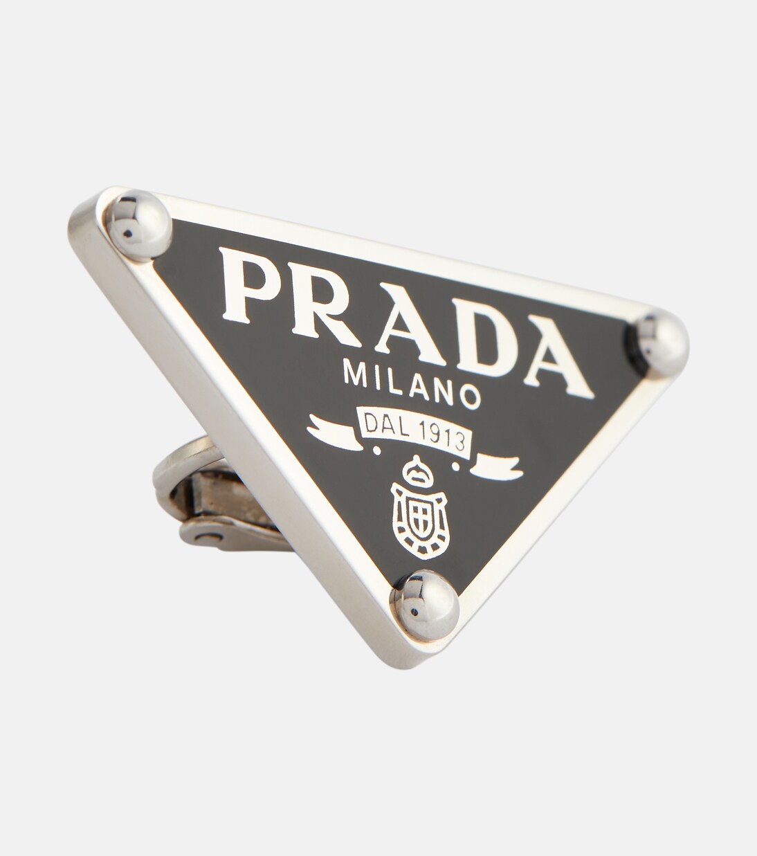 Logo clip-on single earring | Prada