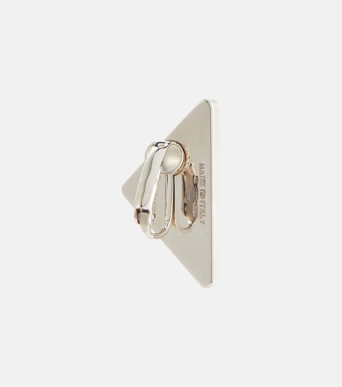 Logo clip-on single earring | Prada