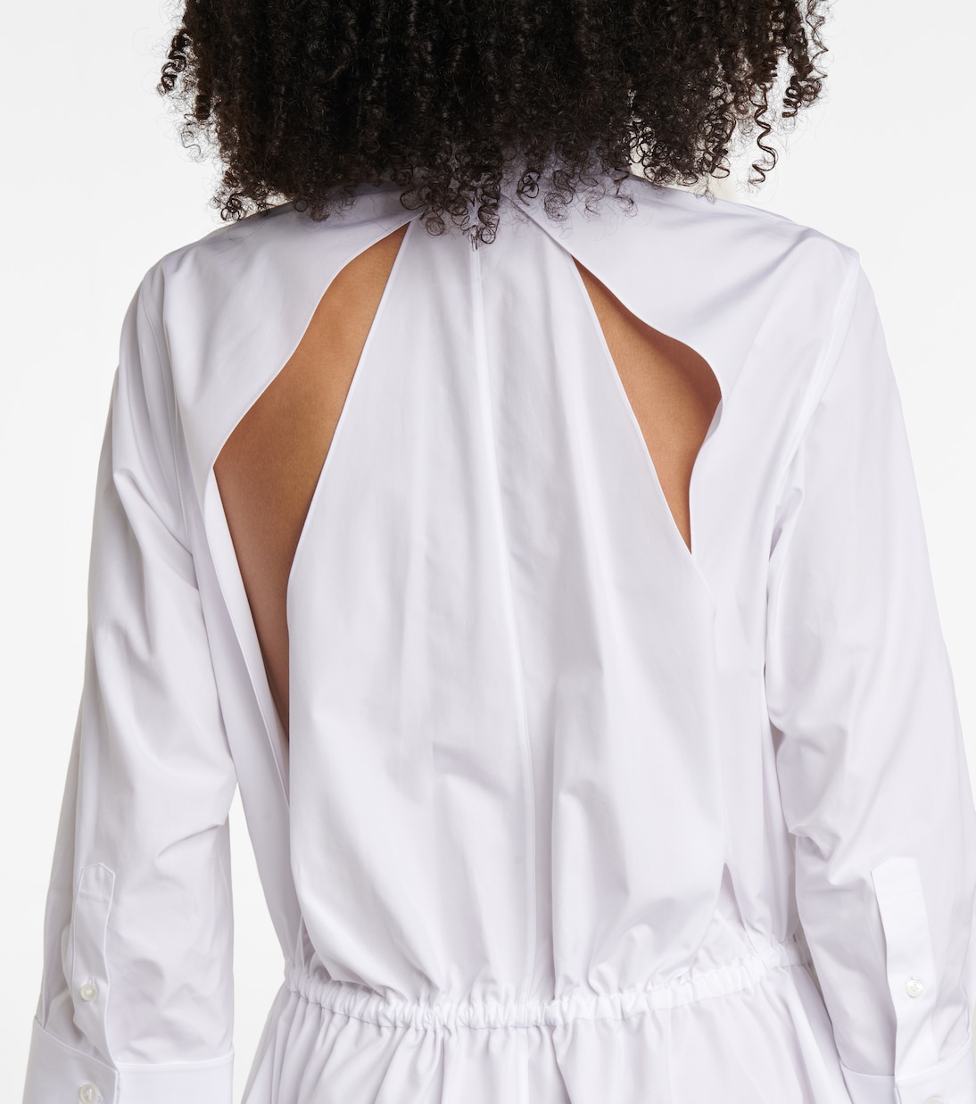 Hemdblusenkleid aus Baumwollpopeline | Alaïa