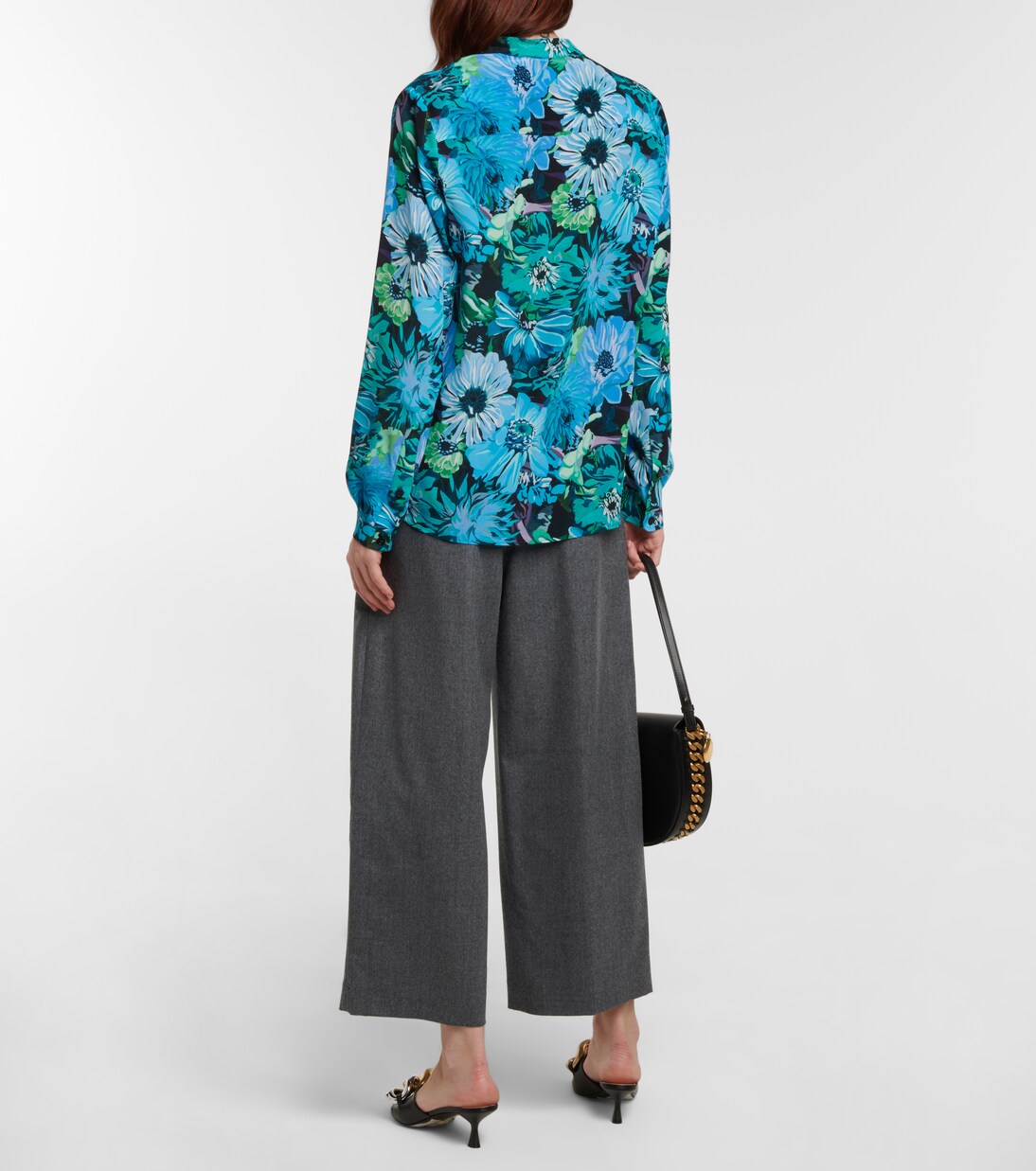 Blouse en crêpe de soie à fleurs | Stella McCartney