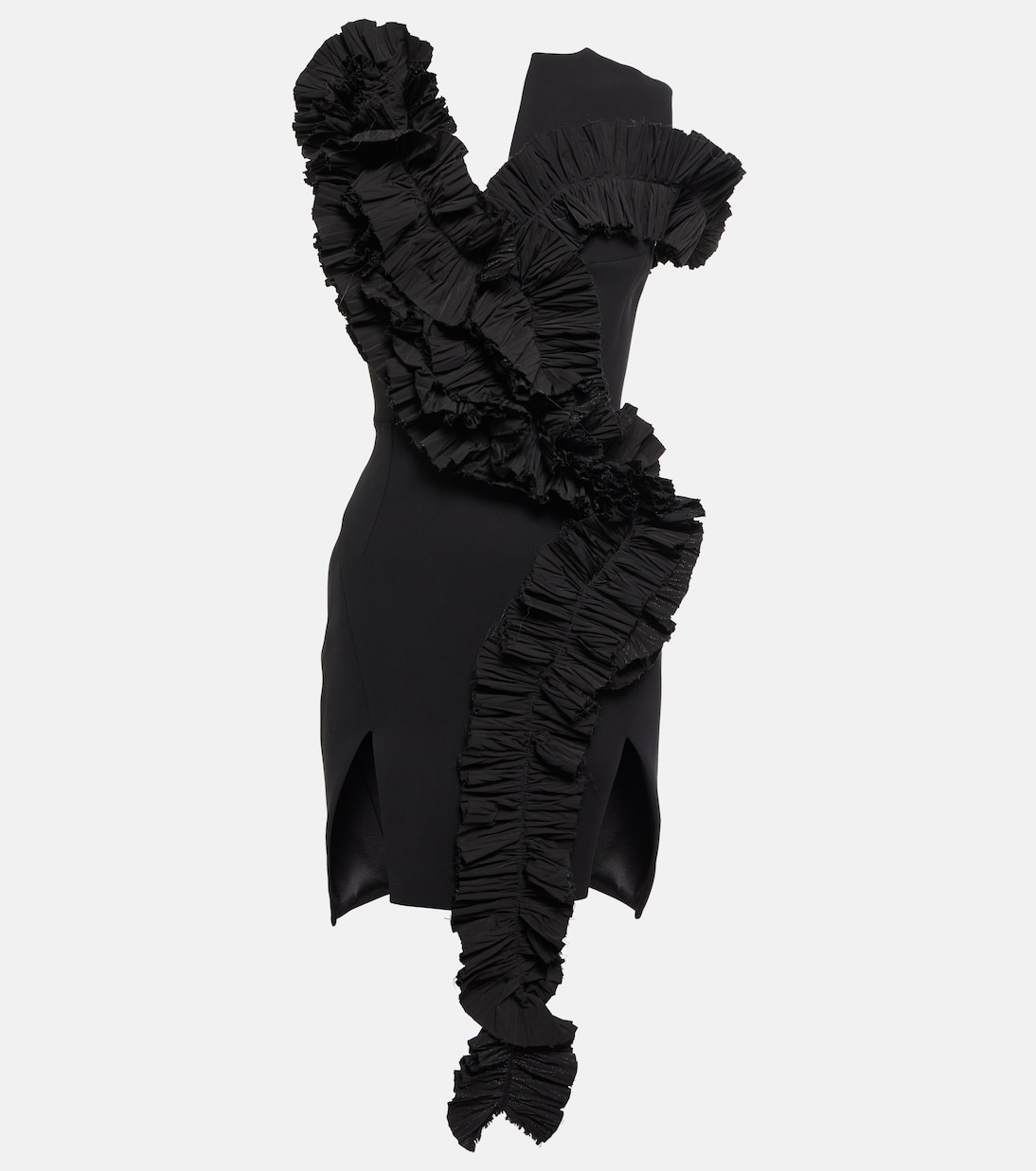 Miniabito Avery in crêpe con ruches | Maticevski