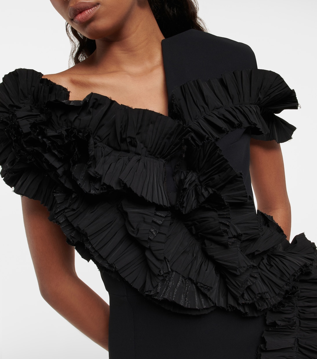 Miniabito Avery in crêpe con ruches | Maticevski