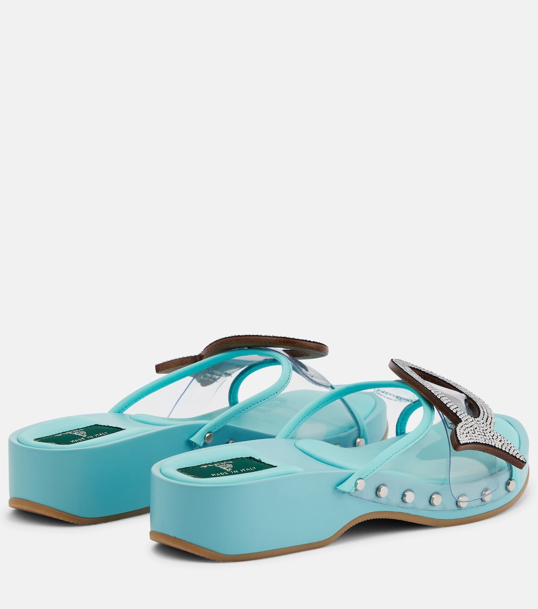 Musa crystal-embellished PVC clogs | Pucci