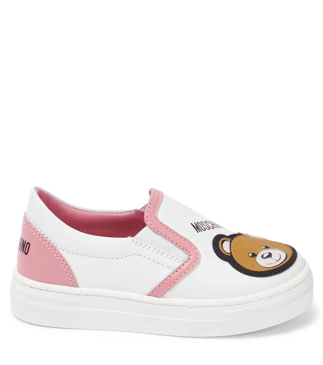 Slip-on leather sneakers | Moschino Kids