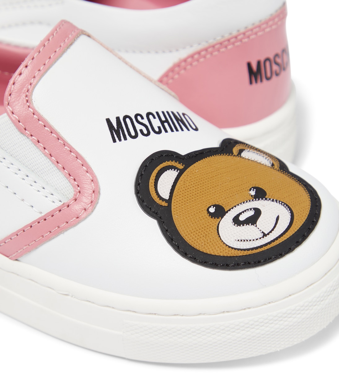 Slip-on leather sneakers | Moschino Kids