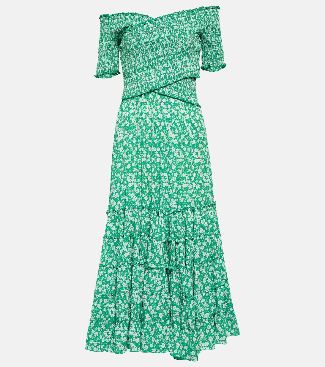 Robe midi Soledad à fleurs | Poupette St Barth