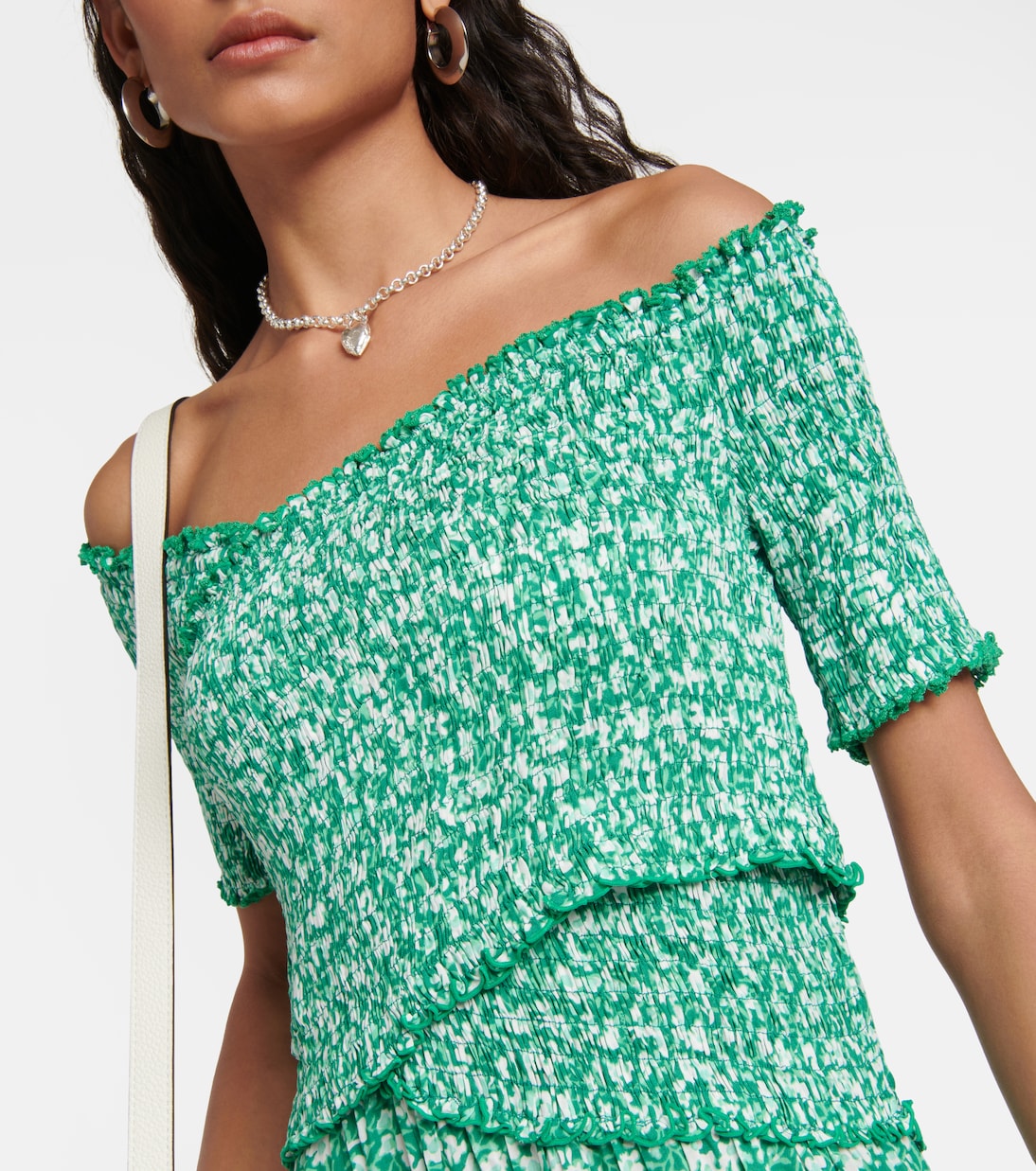 Robe midi Soledad à fleurs | Poupette St Barth