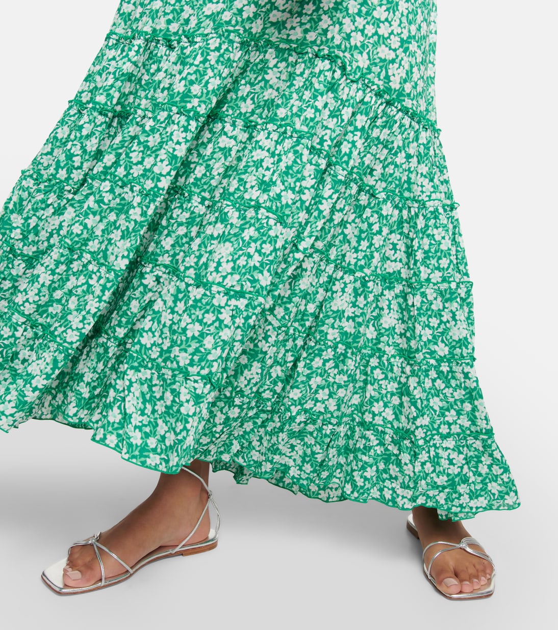 Robe midi Soledad à fleurs | Poupette St Barth