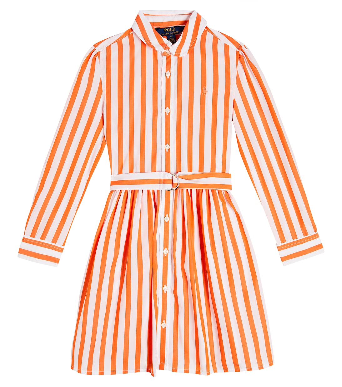 Striped cotton poplin shirt dress | Polo Ralph Lauren Kids
