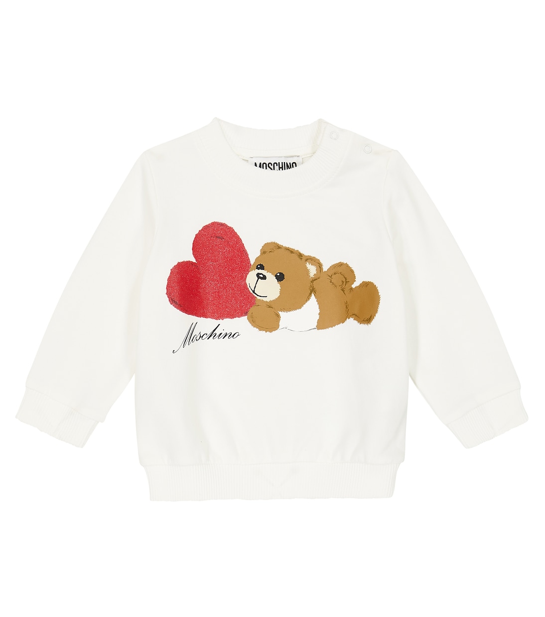 Baby printed cotton-blend sweatshirt | Moschino Kids
