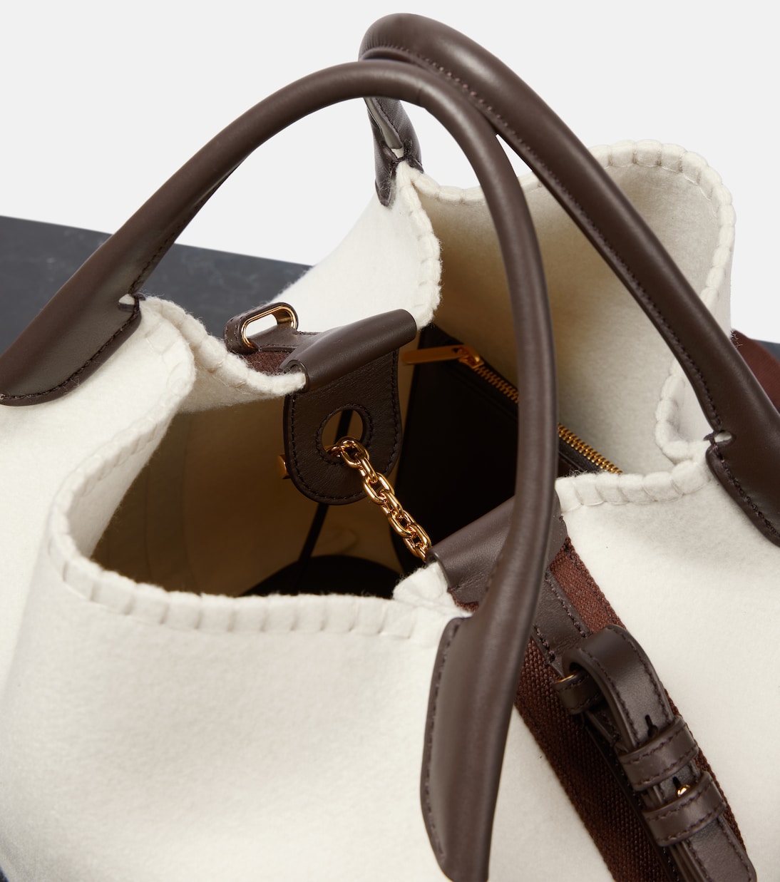 Tote Bale Large mit Leder | Loro Piana