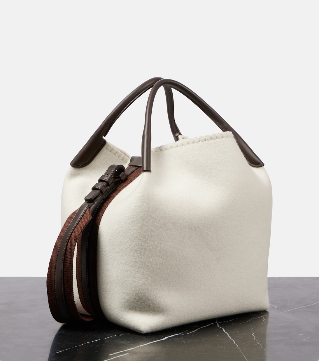 Tote Bale Large mit Leder | Loro Piana