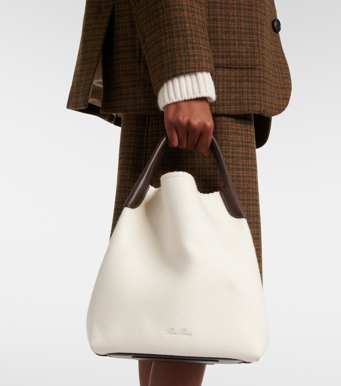 Tote Bale Large mit Leder | Loro Piana