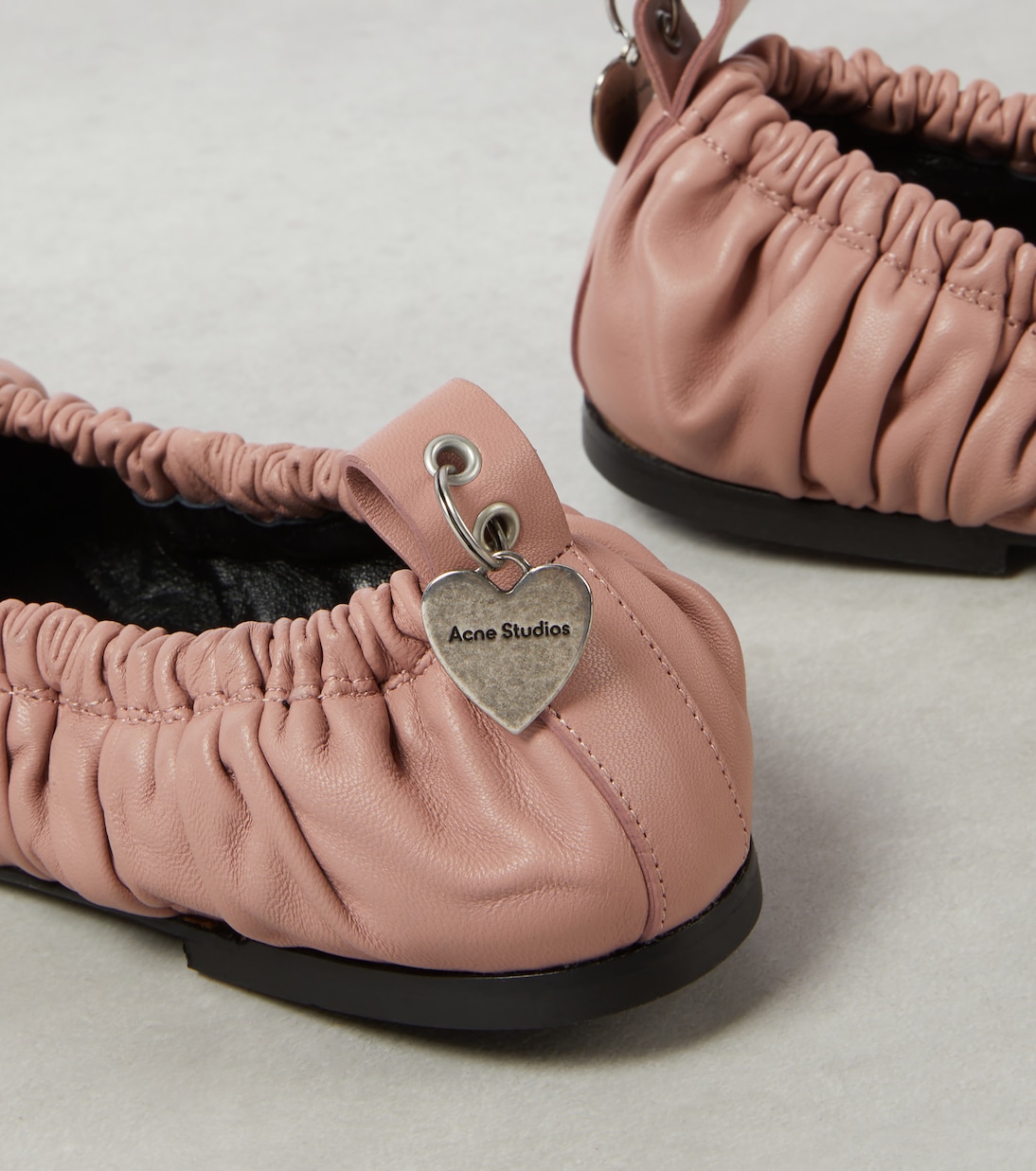 Bow-detail leather ballet flats | Acne Studios