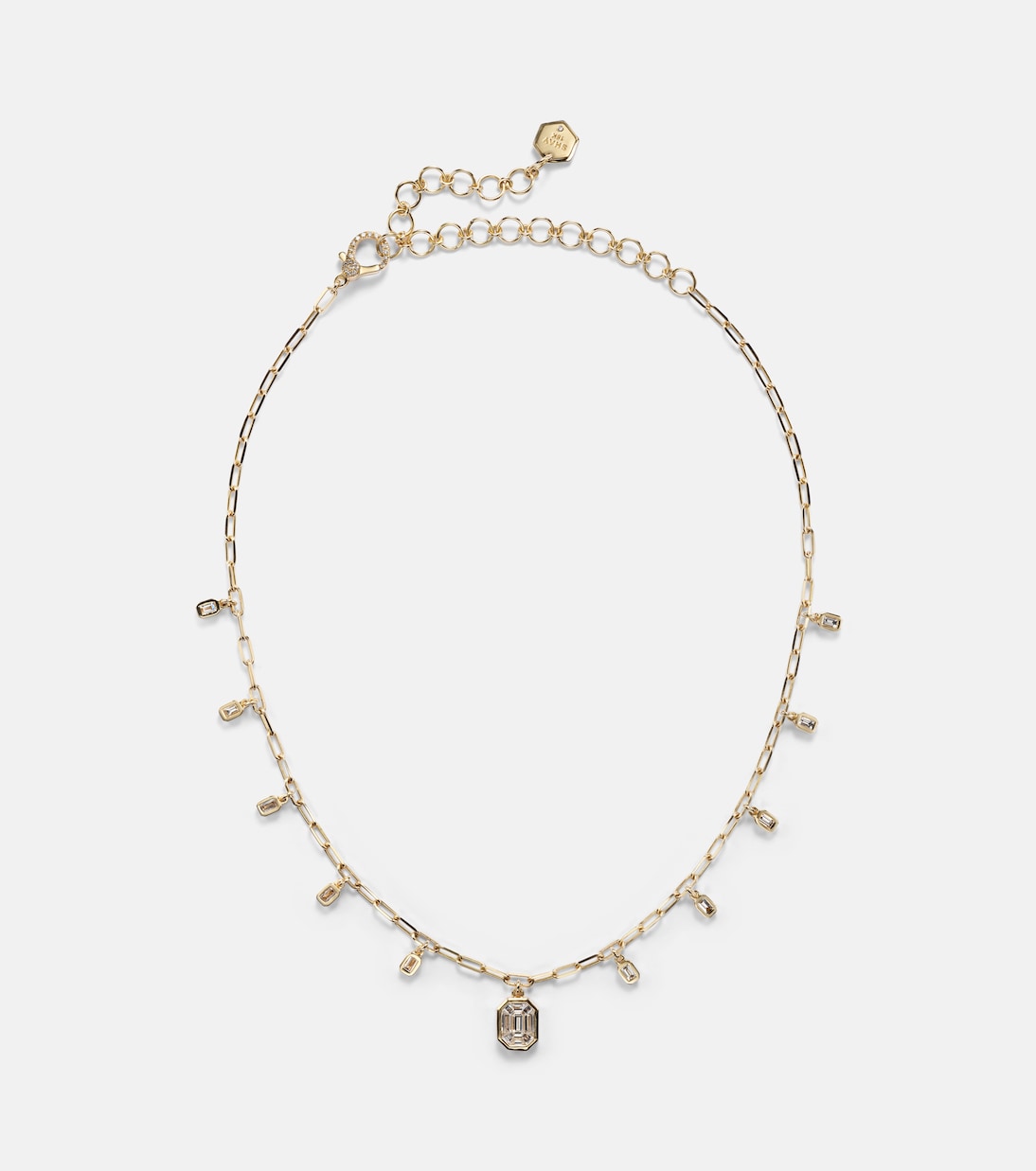 Diamond Illusion 18kt gold choker with diamonds | Shay Jewelry