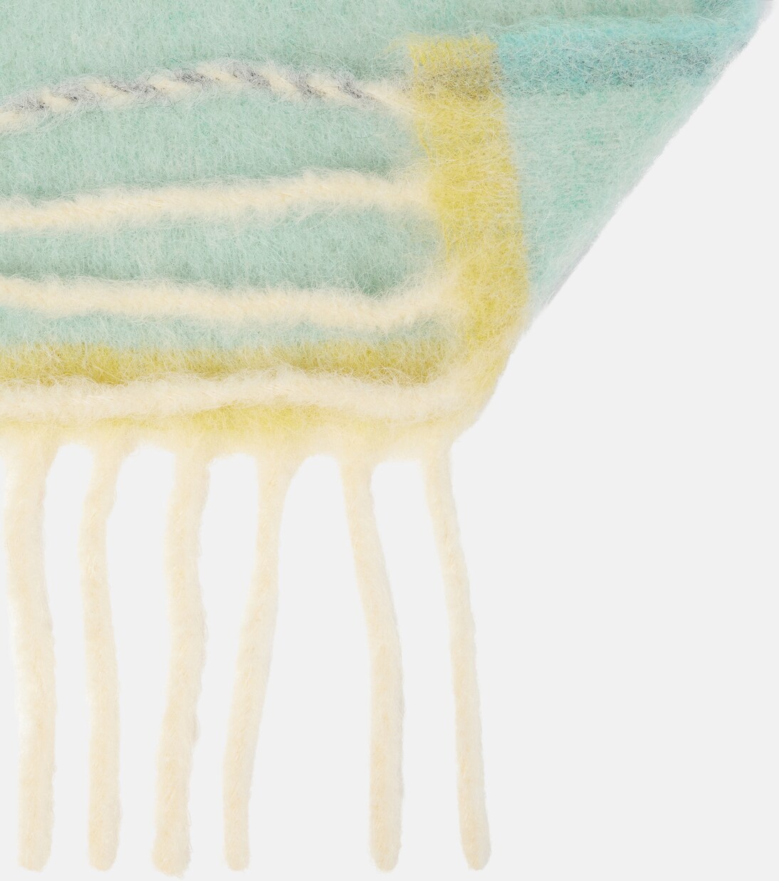 로고 프린지 울 블렌드 스카프 | Acne Studios